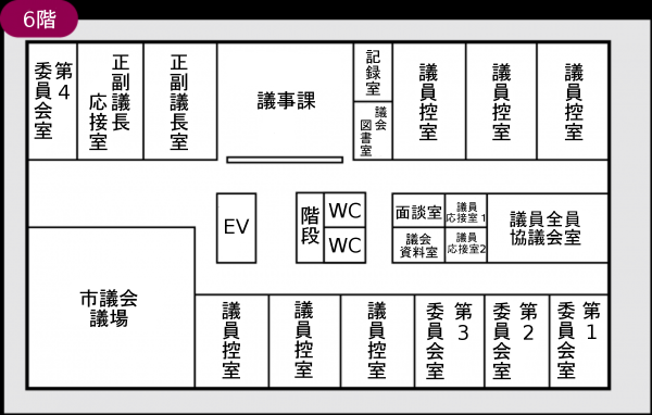 本庁舎6階案内