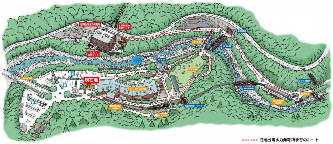 端出場エリア周遊コース案内図