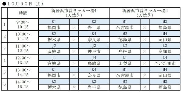 サッカー組合せ新居浜(2)