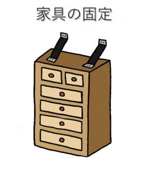 家具の固定